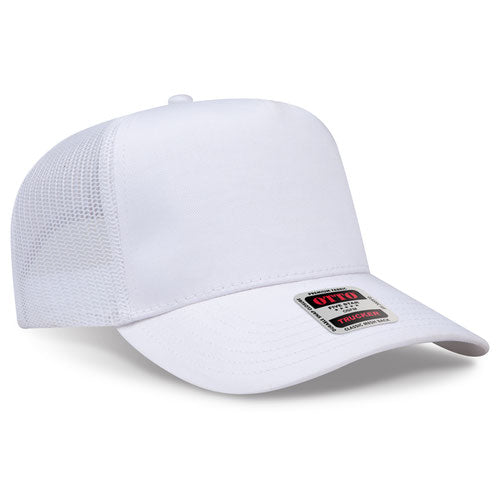 Otto 5-Panel Hat Curved Bill Mesh back DTF